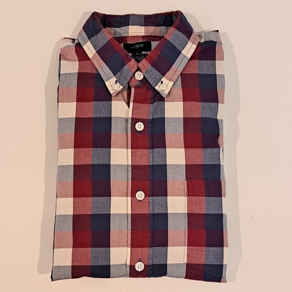 J. Crew Men's Medium Regular Fit 100% Cotton Button Down Shirt Style #C3724